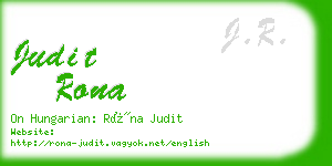 judit rona business card